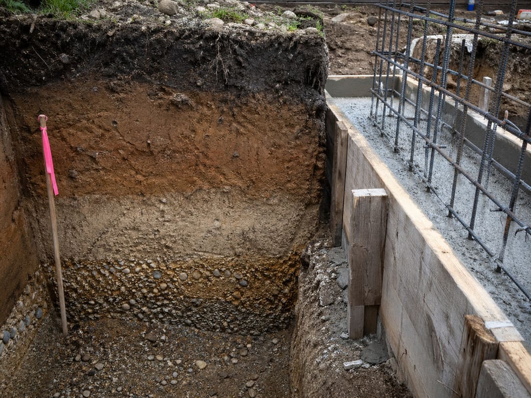 Инженерно-геологические изыскания на строительной площадке — слои грунта и фундамент